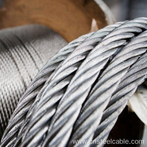 6X7+FC Dia.1.0mm to 10mm Galvanized steel cable
